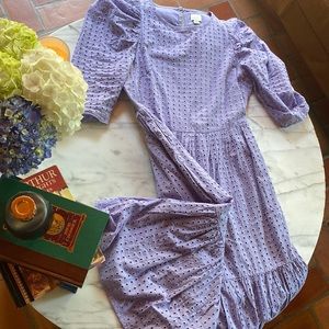 Lavender midi summer dress.